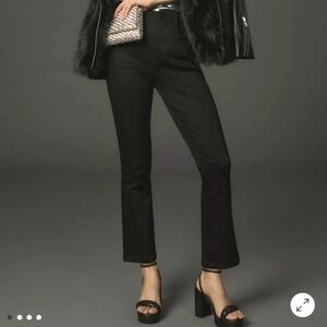 NWT Anthropologie Pilco Knightsbridge Slim Tuck Jeans size 26 in black